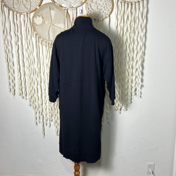 Lululemon Modal Fleece Funnel Neck Dress Size 6 in Black - Picture 6 of 15